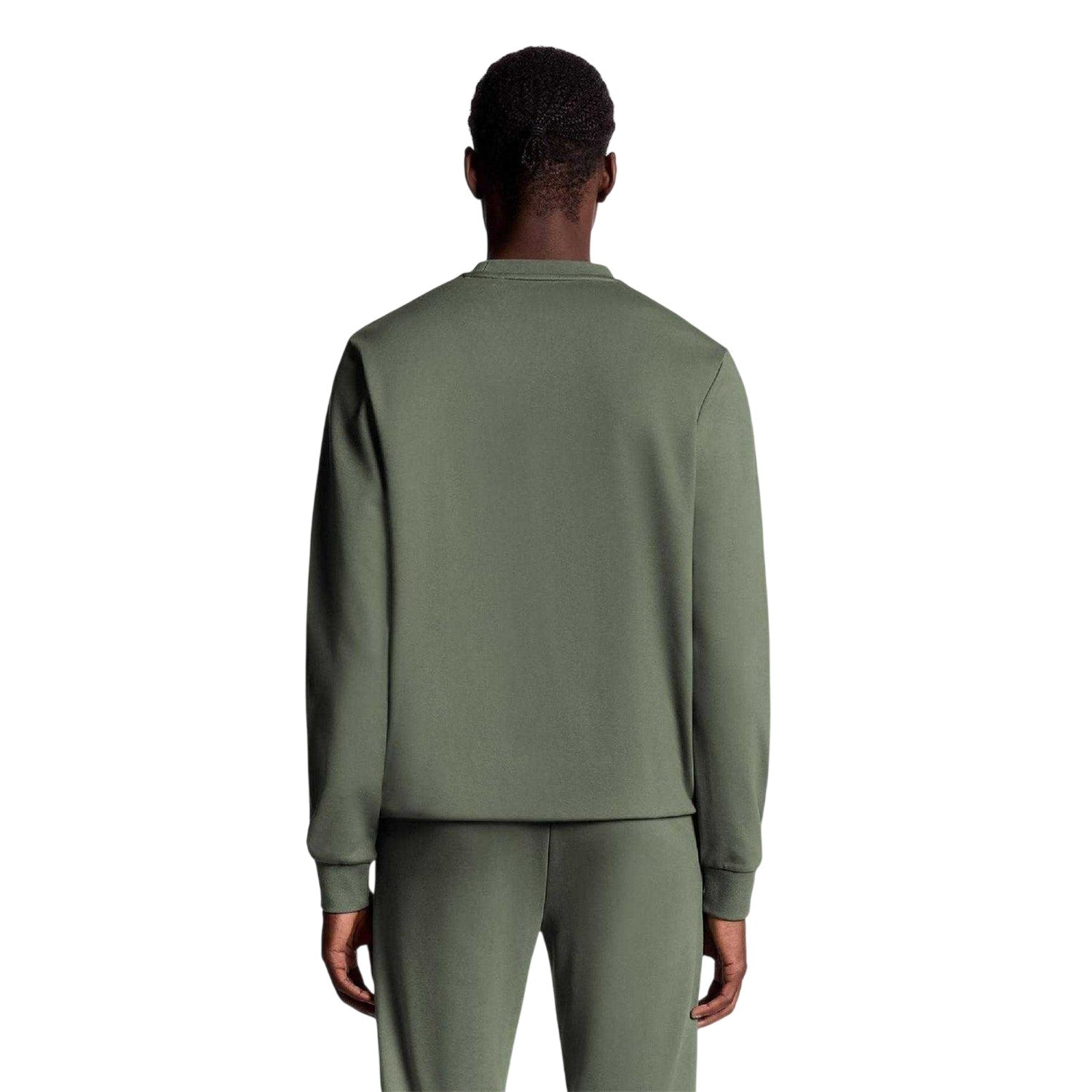 Green - Back - Lyle & Scott Mens Lightweight Sports Sweatshirt