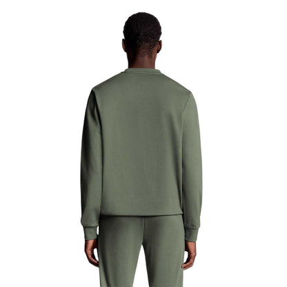 Green - Back - Lyle & Scott Mens Lightweight Sports Sweatshirt