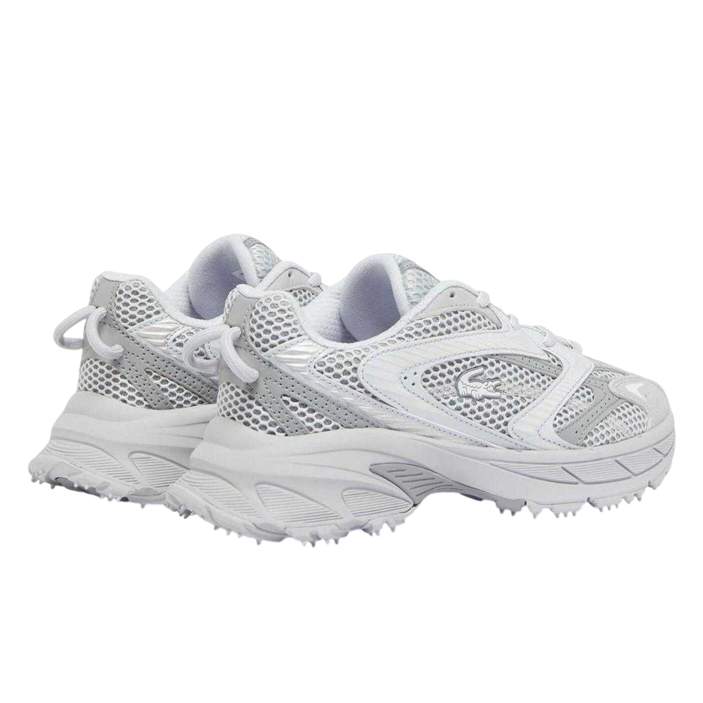 Grey - Back - Lacoste Womens-Ladies L003 Neo Shot Trainers