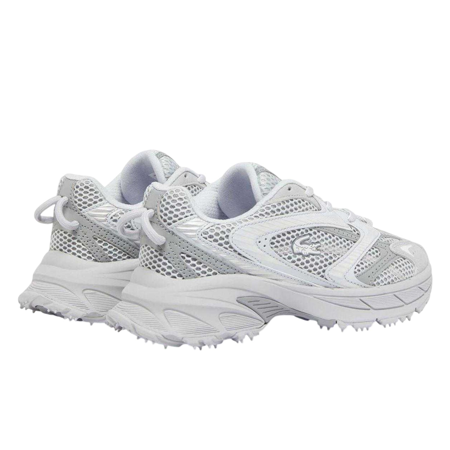 Grey - Back - Lacoste Womens-Ladies L003 Neo Shot Trainers