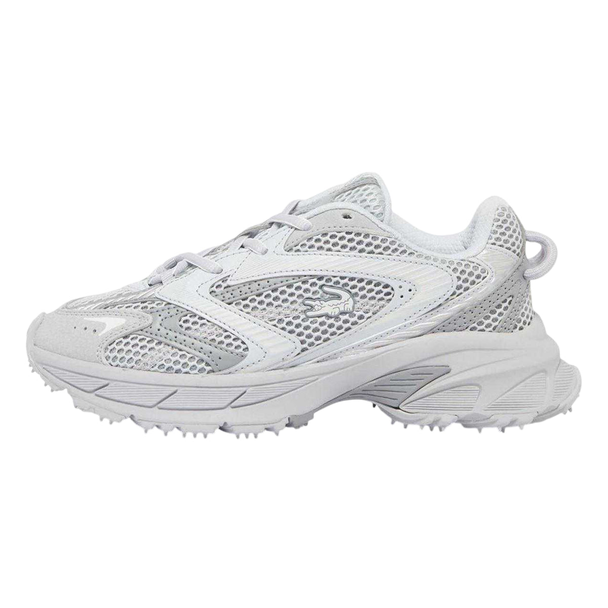 Grey - Side - Lacoste Womens-Ladies L003 Neo Shot Trainers