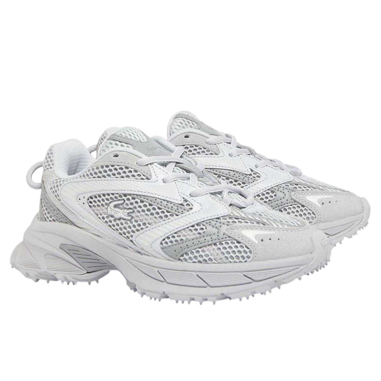 Grey - Front - Lacoste Womens-Ladies L003 Neo Shot Trainers