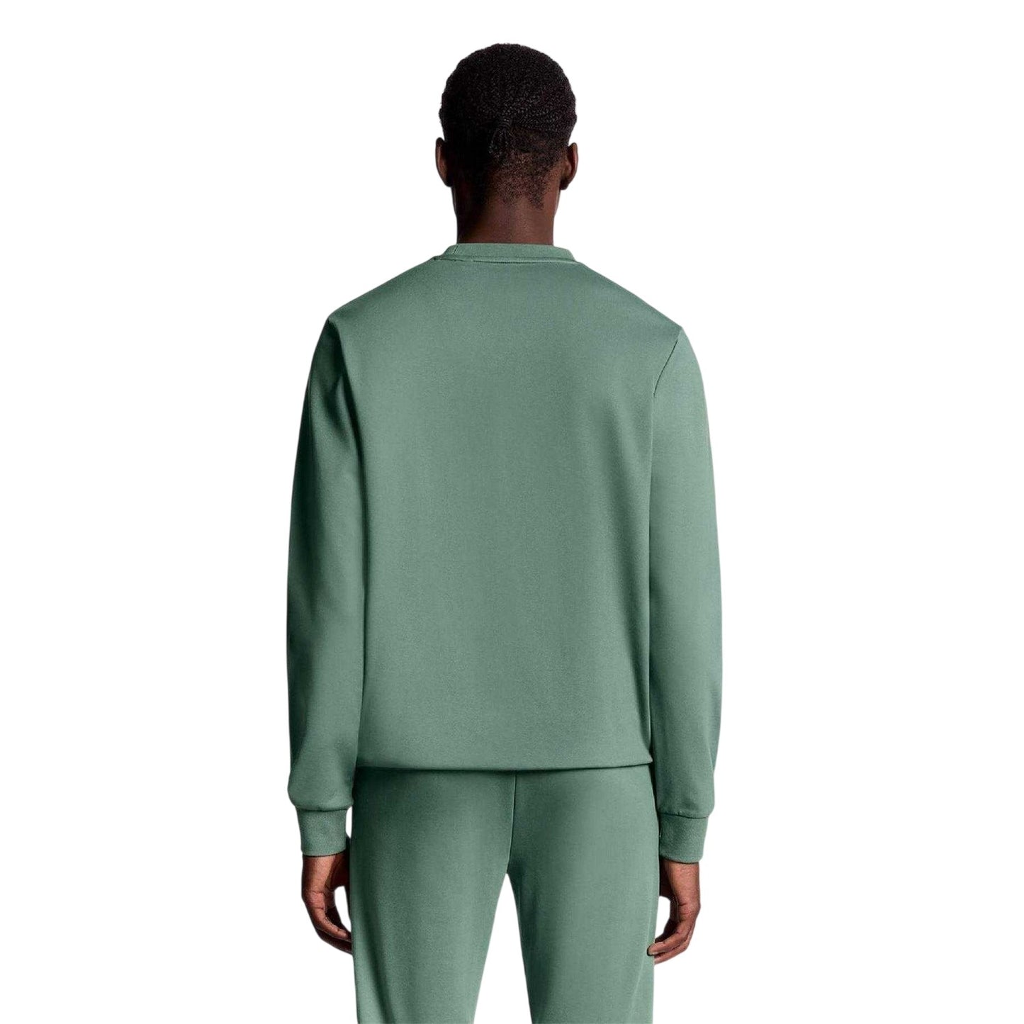 Green - Back - Lyle & Scott Mens Lightweight Sweatshirt