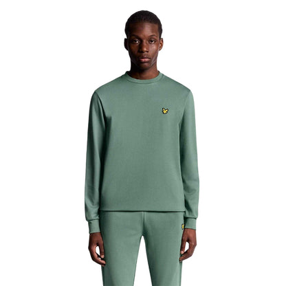 Green - Front - Lyle & Scott Mens Lightweight Sweatshirt