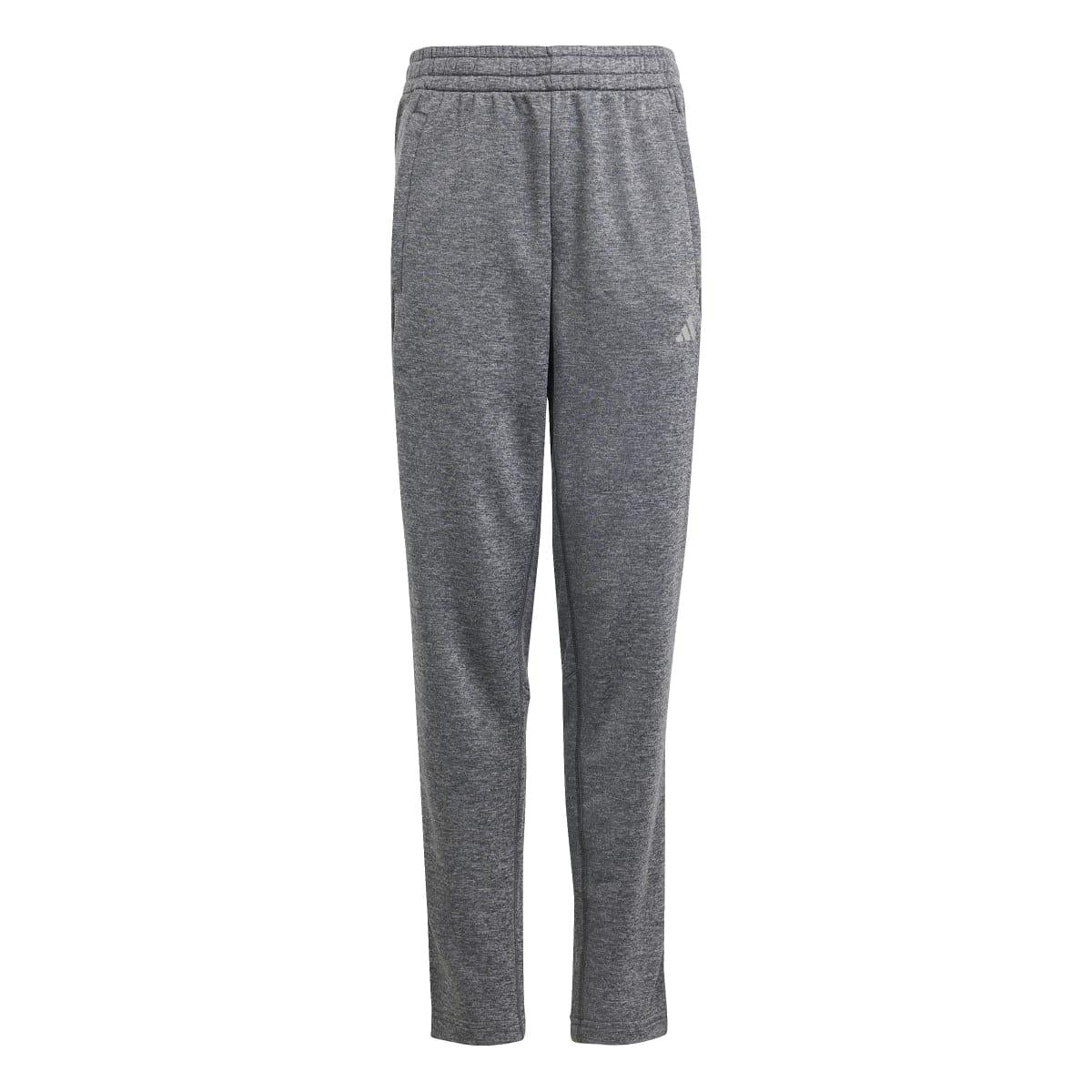 Grey - Front - Adidas Childrens-Kids Aeroready Training Jogging Bottoms