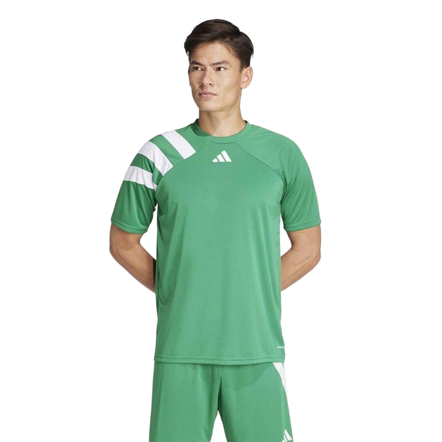 Green-White - Side - Adidas Mens Fortore 23 Football Shirt