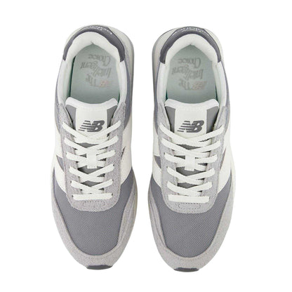 Grey-White - Side - New Balance Unisex Adult 237 N Mesh Trainers