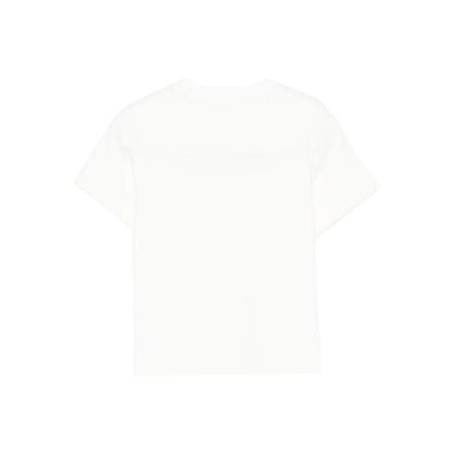 White - Back - Palm Angels Childrens-Kids Blur Logo T-Shirt