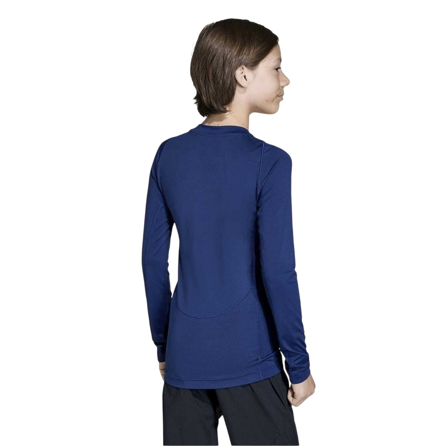 Navy Blue - Back - Adidas Childrens-Kids Techfit Aeroready Long-Sleeved Top