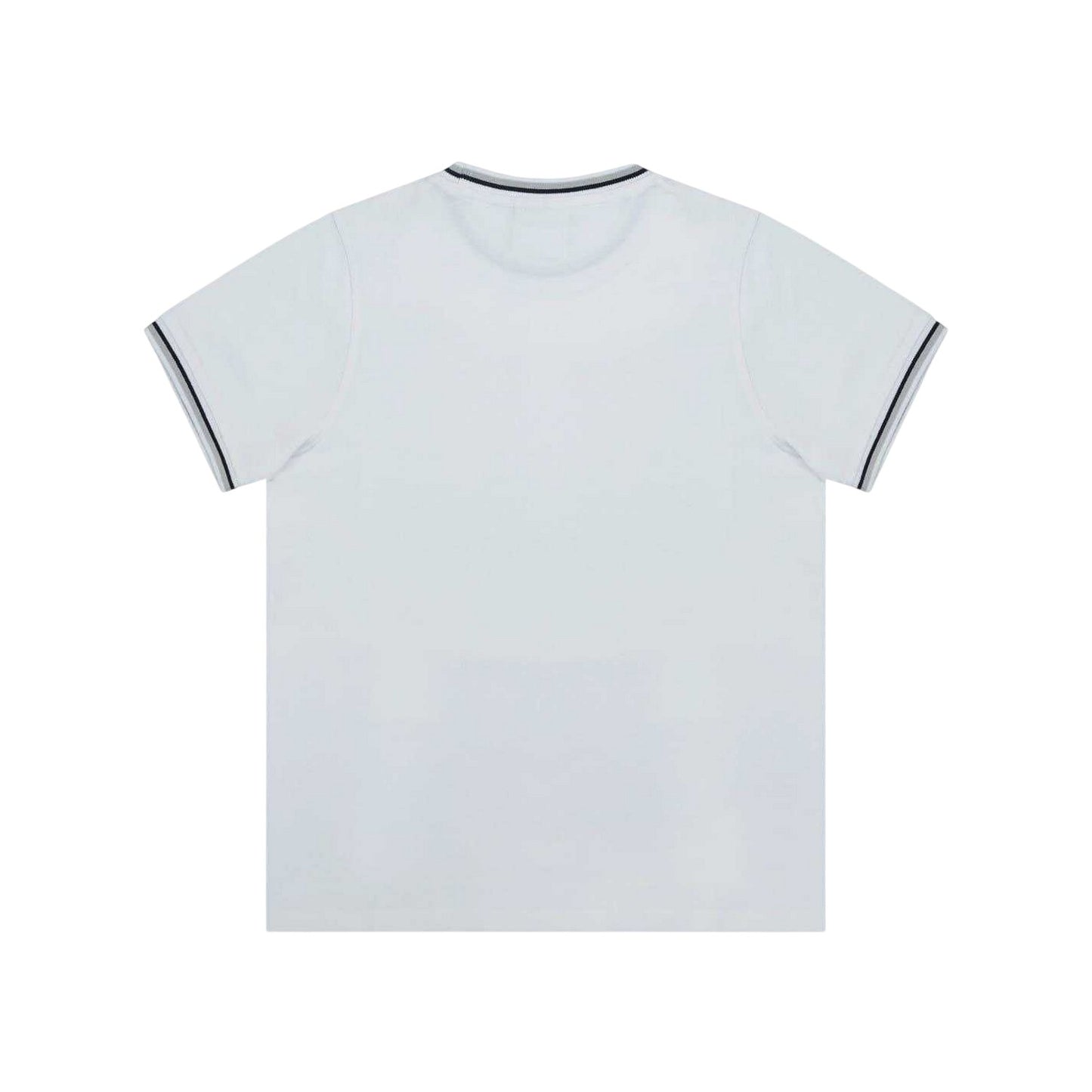 White - Back - Slazenger Childrens-Kids Tipped Crew Neck T-Shirt