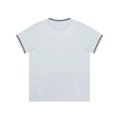 White - Back - Slazenger Childrens-Kids Tipped Crew Neck T-Shirt