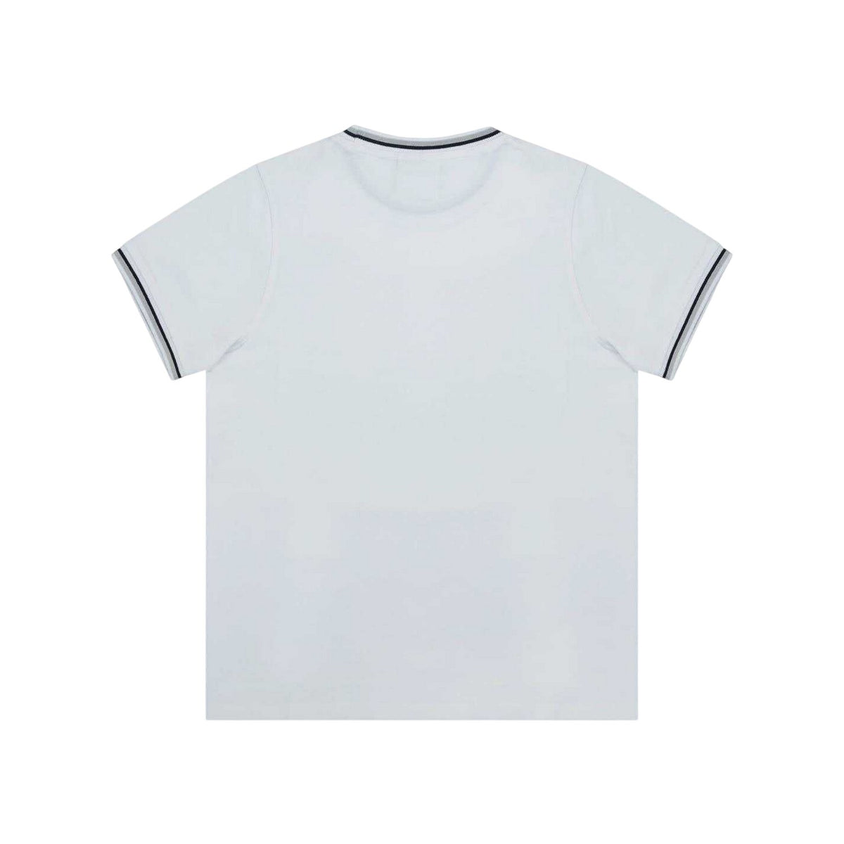 White - Back - Slazenger Childrens-Kids Tipped Crew Neck T-Shirt