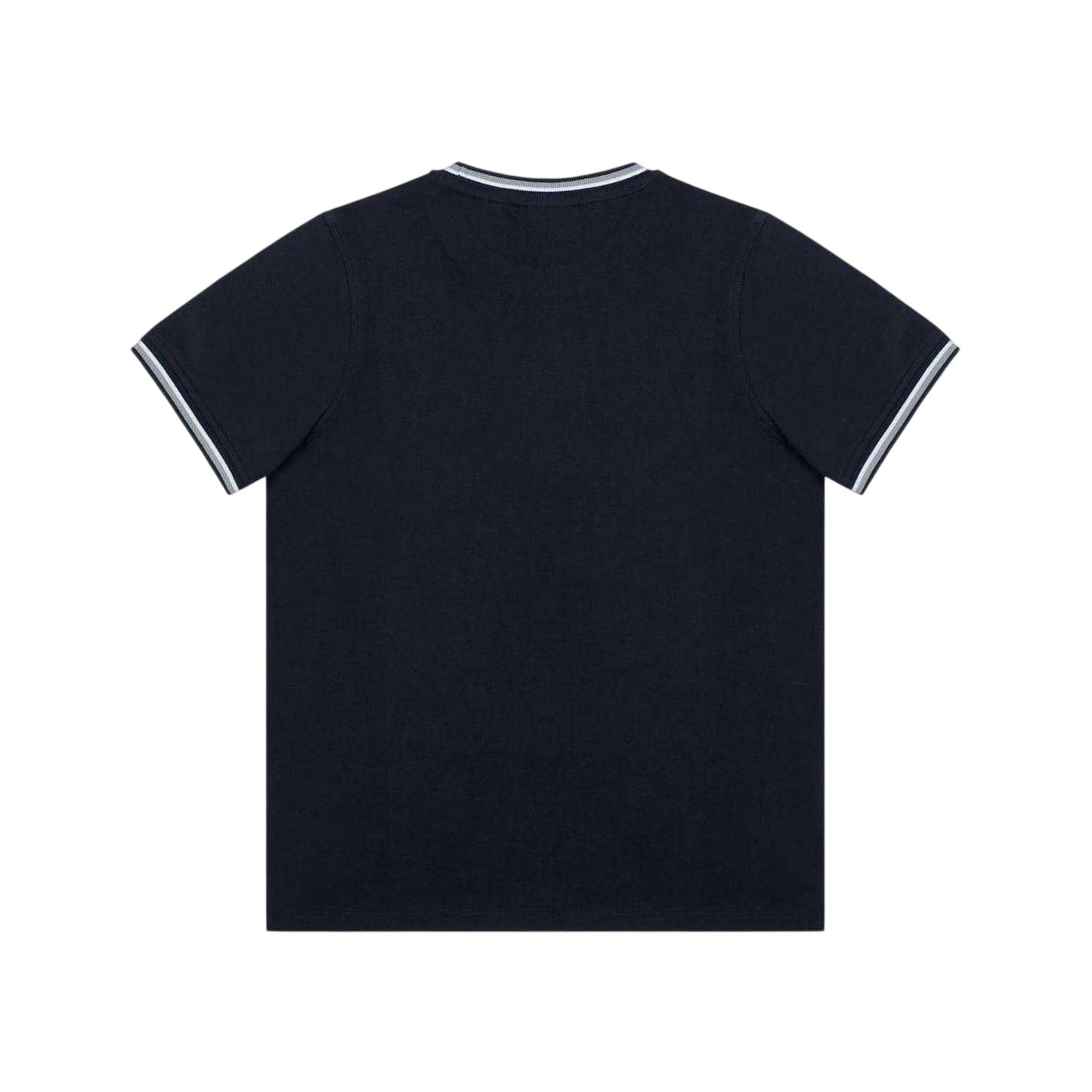 Navy - Back - Slazenger Childrens-Kids Tipped Crew Neck T-Shirt