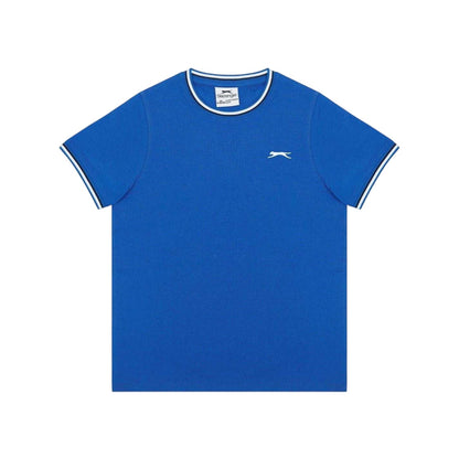 Royal Blue - Front - Slazenger Childrens-Kids Tipped Crew Neck T-Shirt