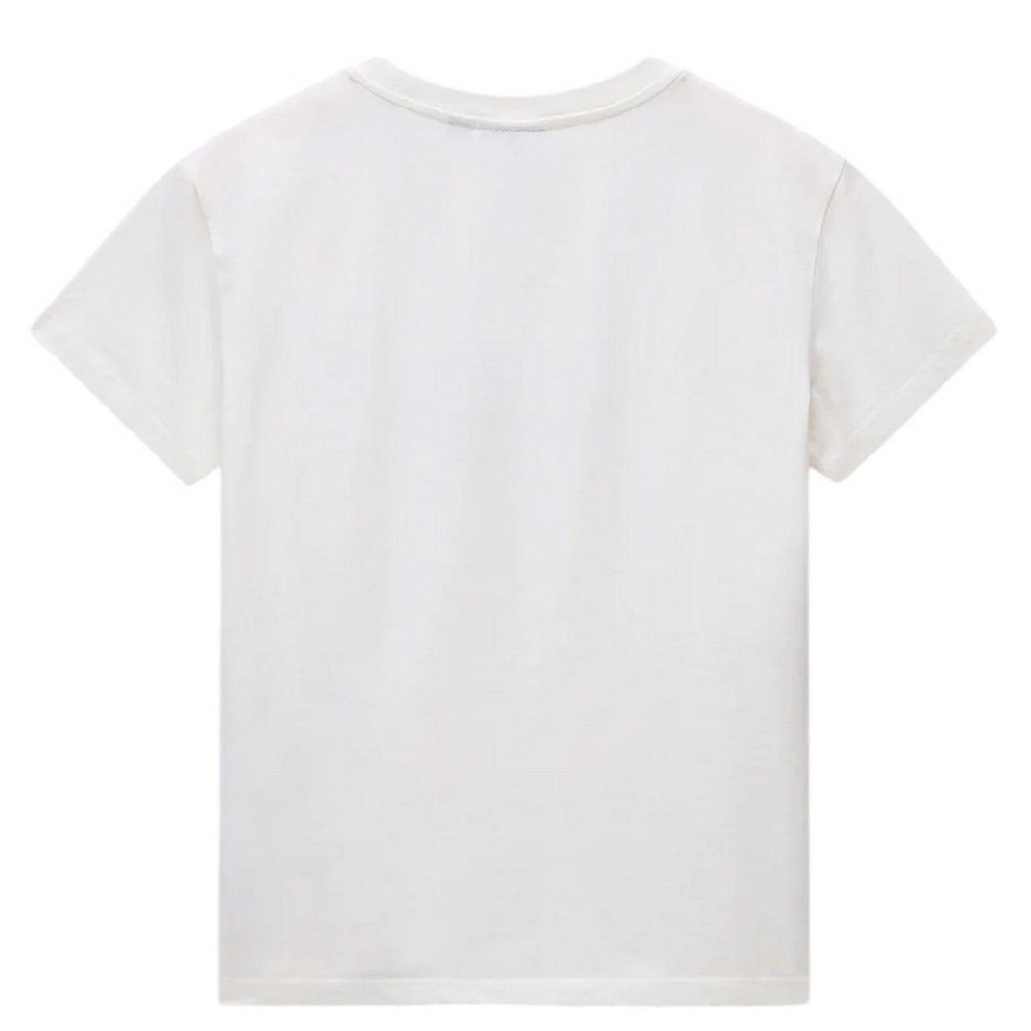 Heron White - Back - Napapijri Womens-Ladies Box Logo T-Shirt