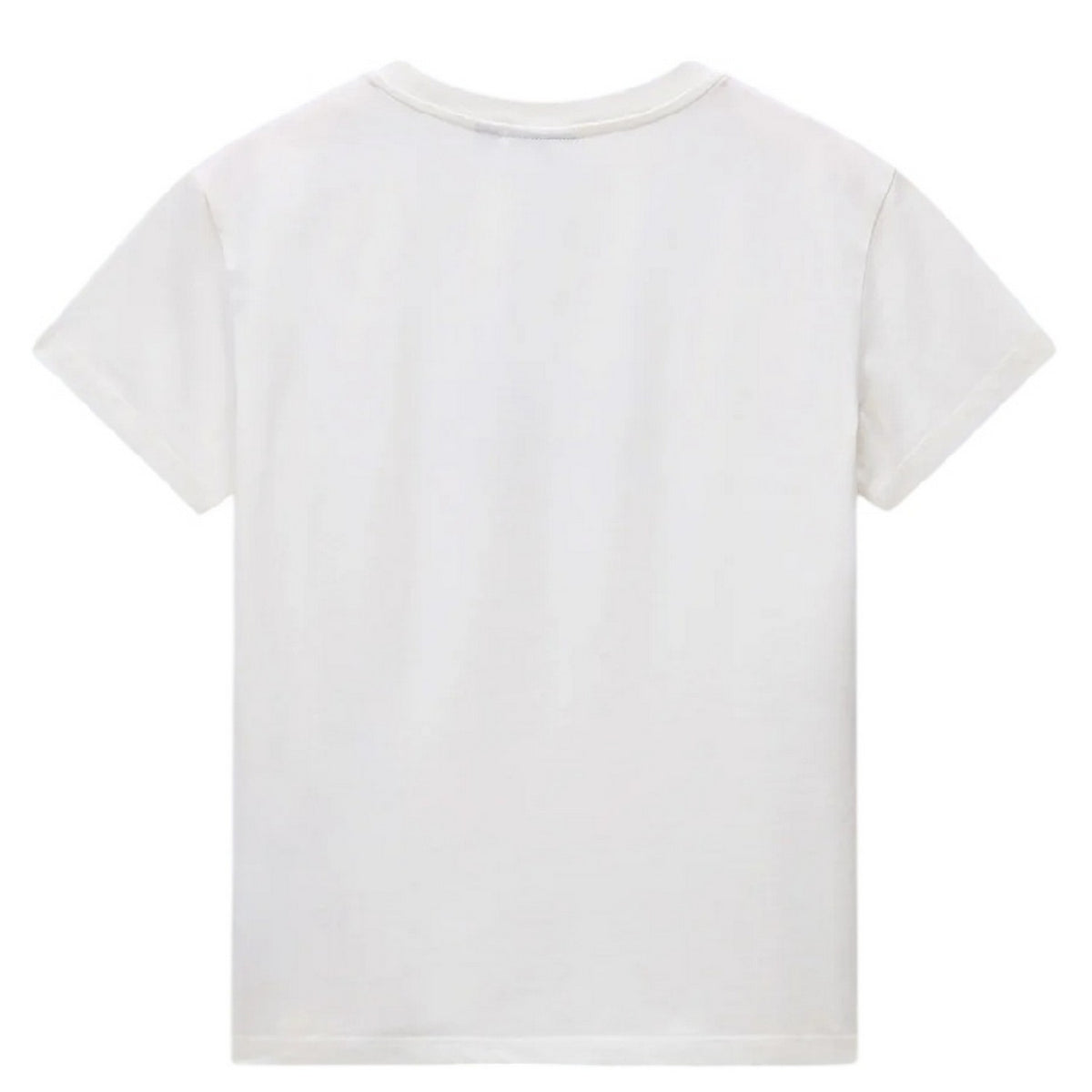 Heron White - Back - Napapijri Womens-Ladies Box Logo T-Shirt