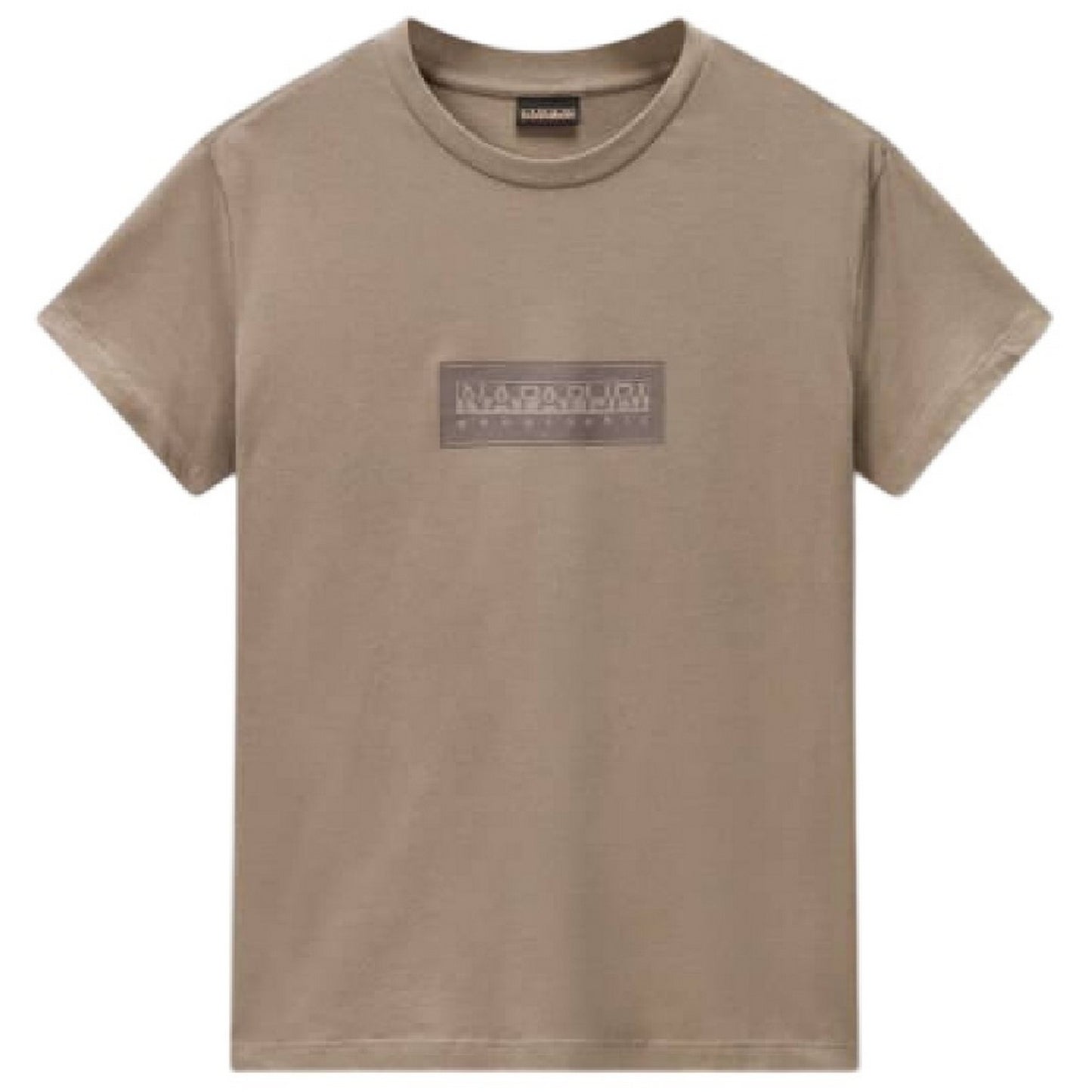 Rock - Front - Napapijri Womens-Ladies Box Logo T-Shirt