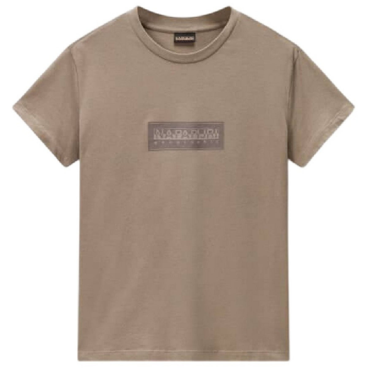 Rock - Front - Napapijri Womens-Ladies Box Logo T-Shirt