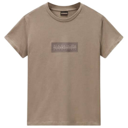 Rock - Front - Napapijri Womens-Ladies Box Logo T-Shirt