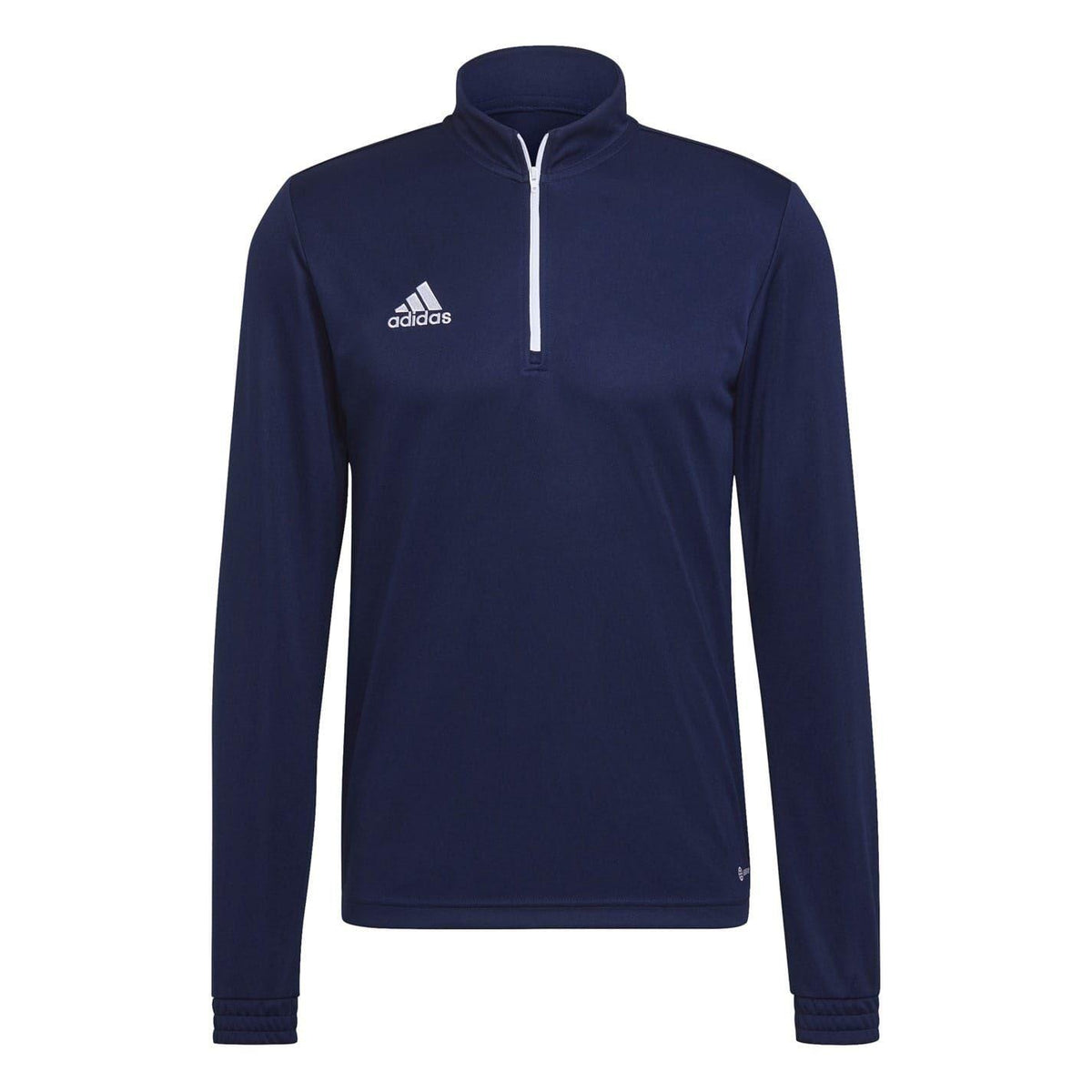 Navy Blue - Front - Adidas Mens Entrada 22 Quarter Zip Training Sweatshirt