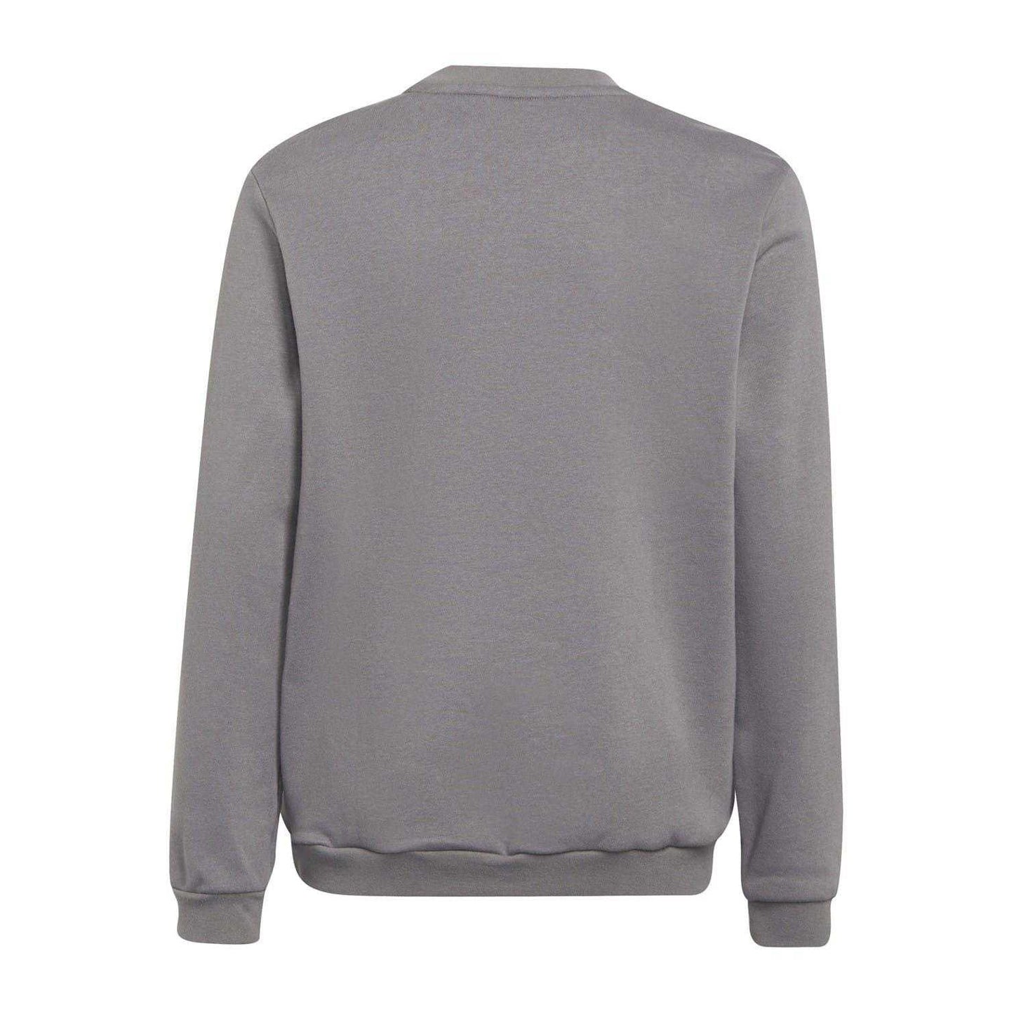 Grey - Back - Adidas Childrens-Kids Entrada 22 Crew Neck Sweatshirt