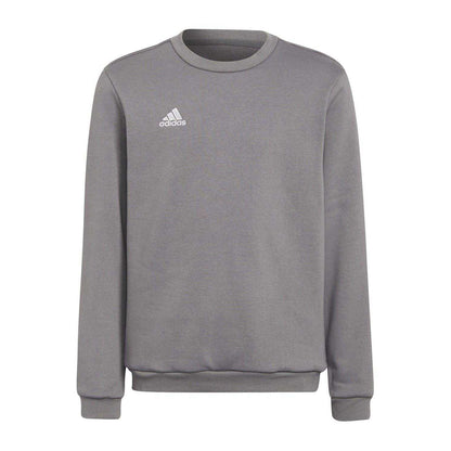 Grey - Front - Adidas Childrens-Kids Entrada 22 Crew Neck Sweatshirt