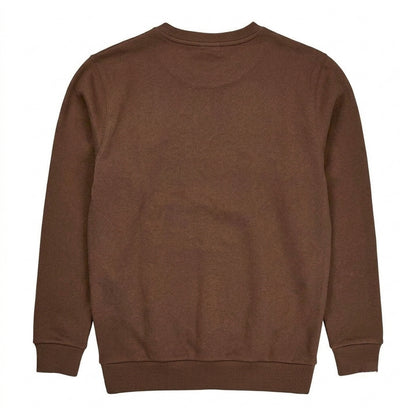 Brown - Back - Ellesse Mens Tablido Crew Neck Sweatshirt