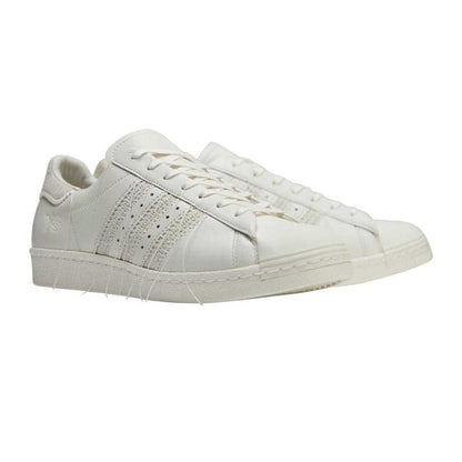Off White - Pack Shot - Y-3 Womens-Ladies Superstar Leather Trainers