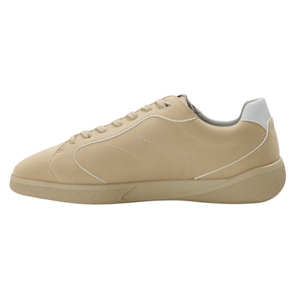 Medium Beige - Back - Hugo Mens Suede Trainers
