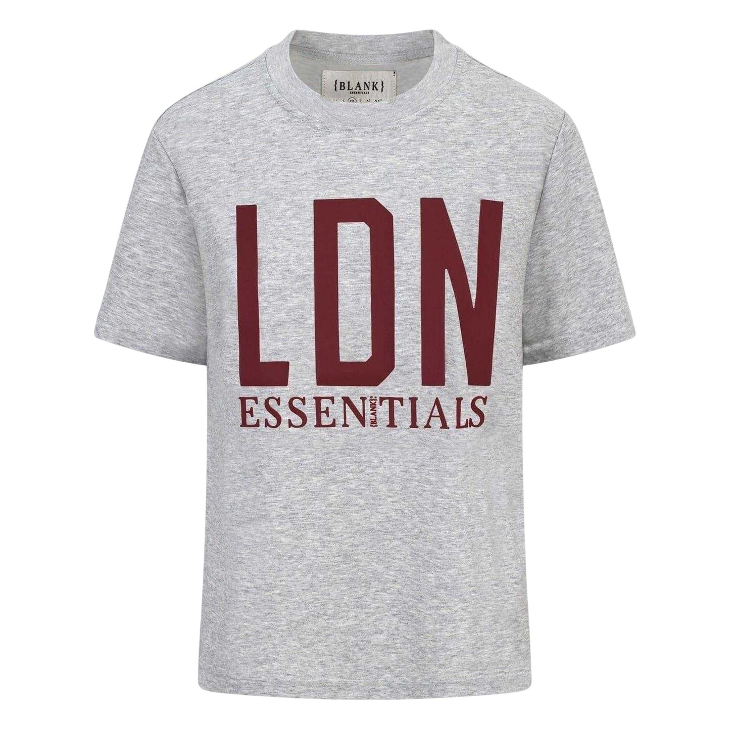 Grey Marl - Front - Blank Essentials Womens-Ladies London Oversized T-Shirt