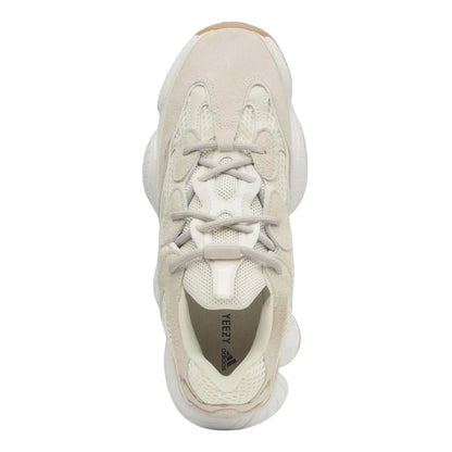 White - Lifestyle - Yeezy Mens 500 Suede Panel Trainers