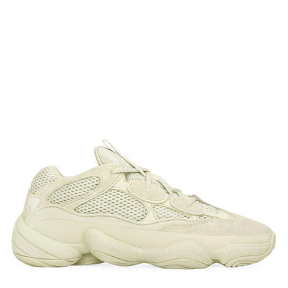 Yellow - Front - Yeezy Mens 500 Suede Panel Trainers