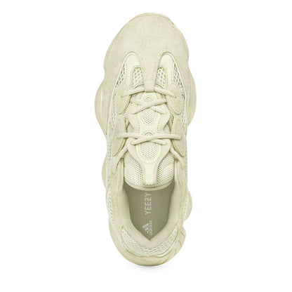 Yellow - Side - Yeezy Mens 500 Suede Panel Trainers