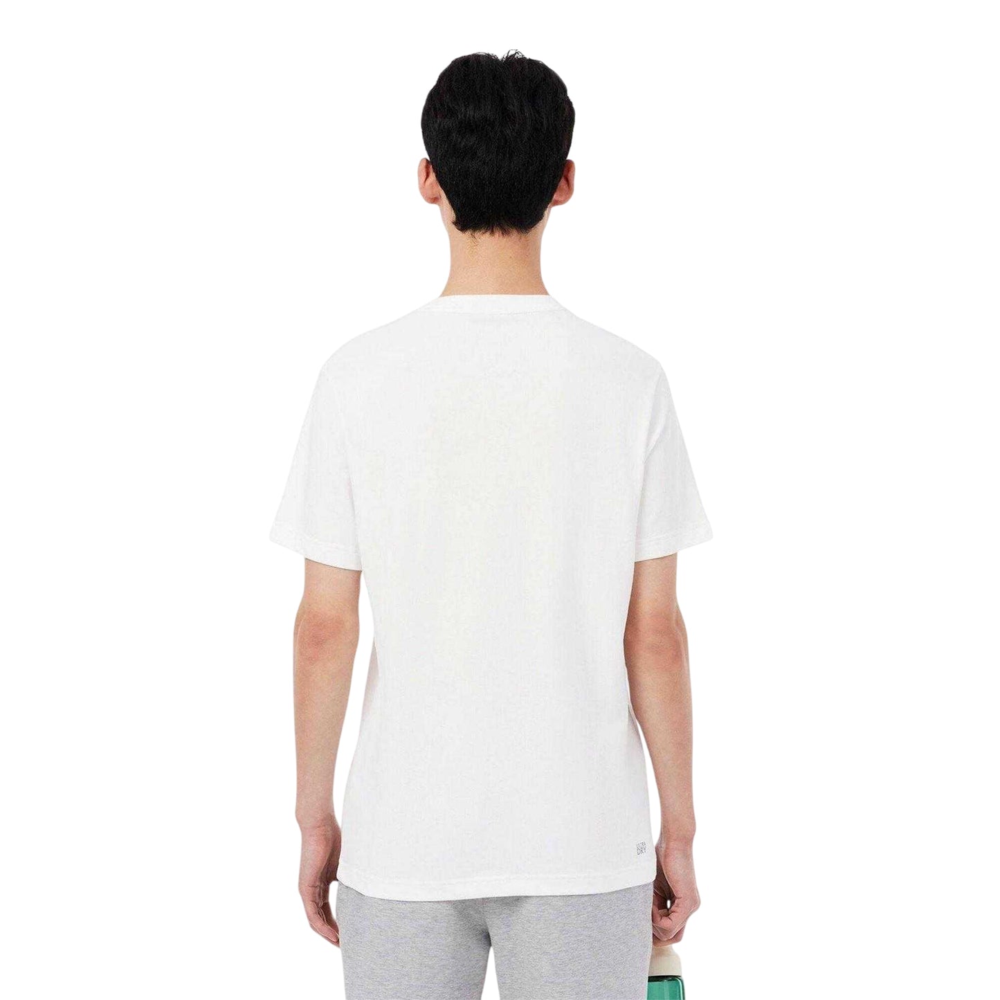 White - Back - Lacoste Mens Club T-Shirt