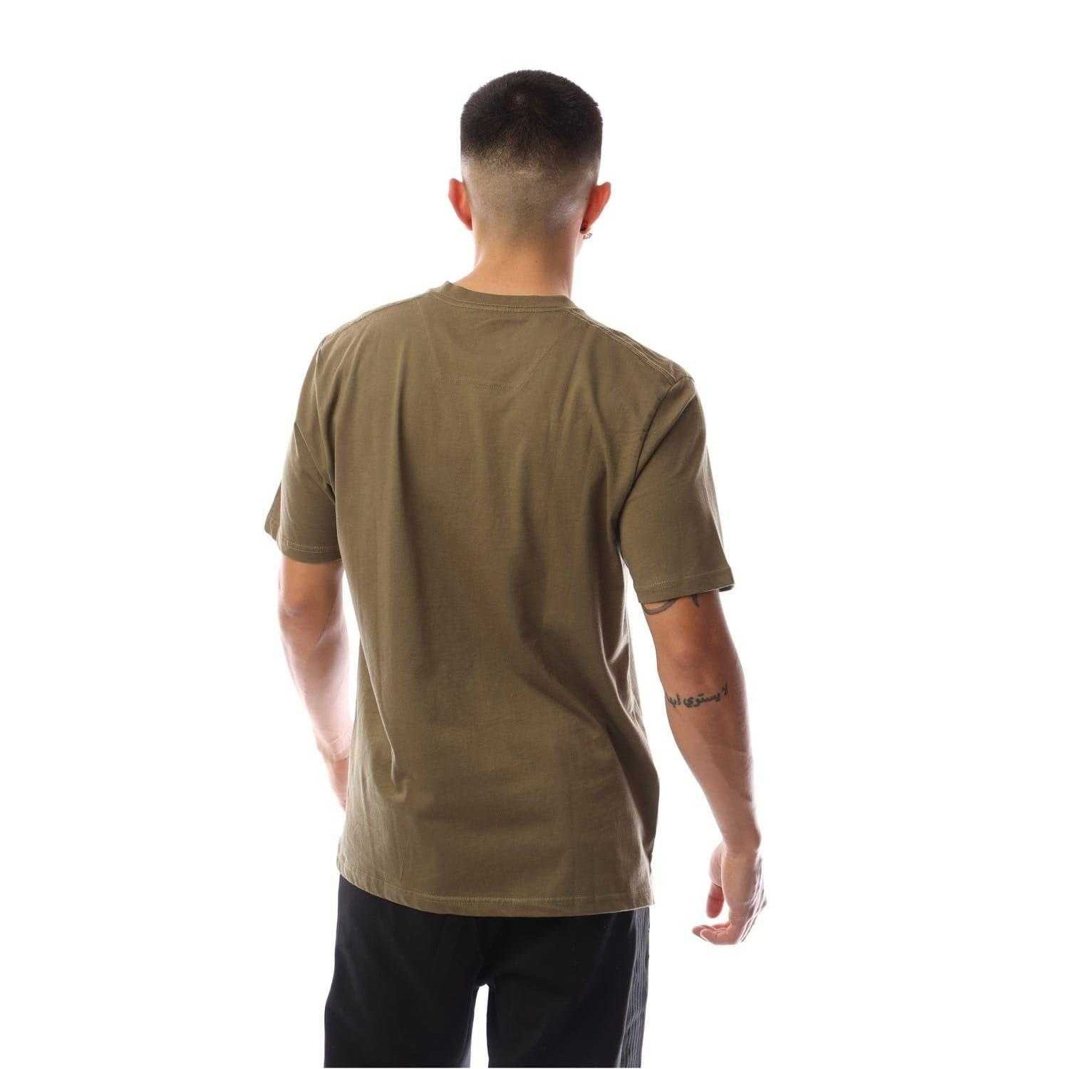 Khaki - Back - Marshall Artist Mens Logo Crew Neck T-Shirt