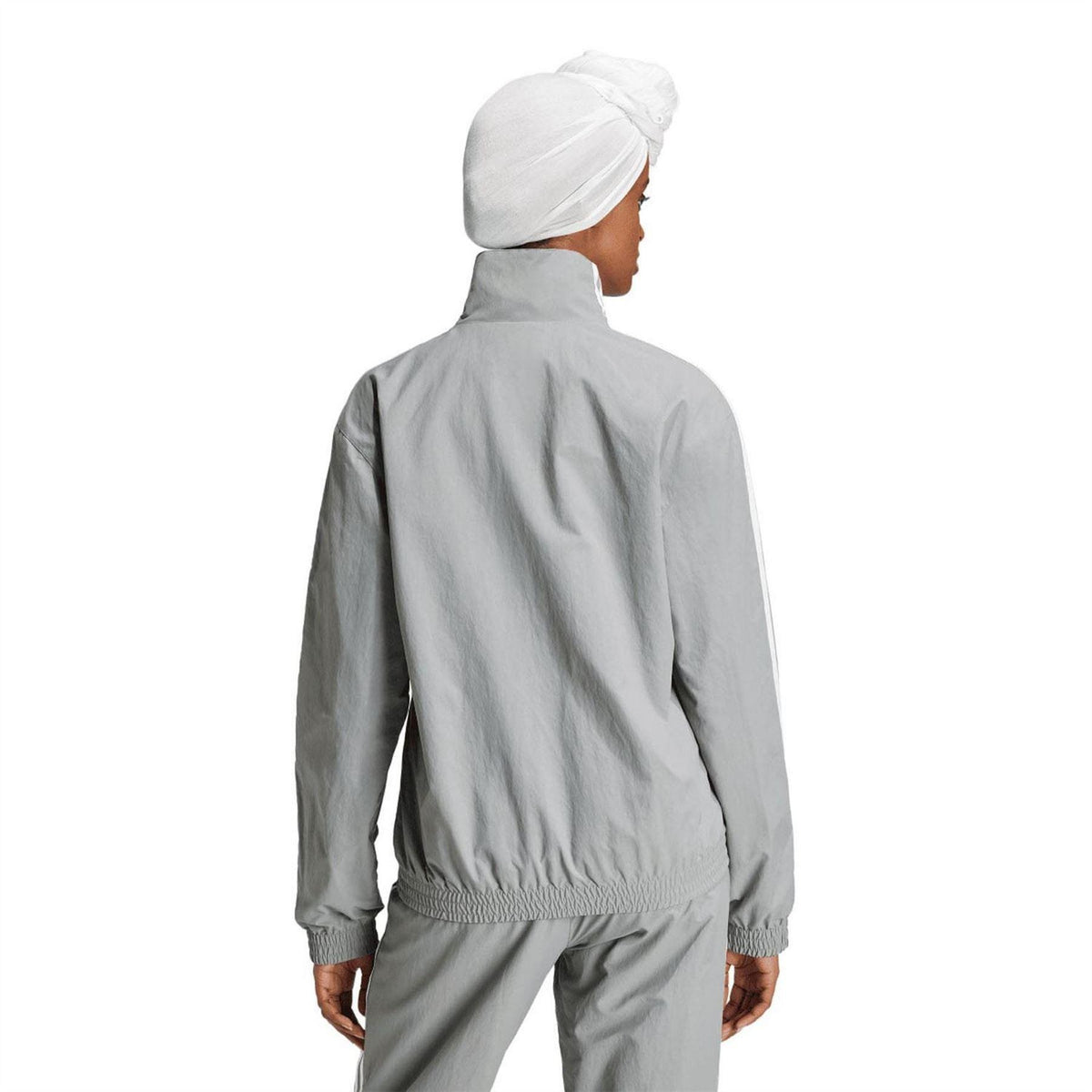 Grey - Back - Adidas Mens Originals 3 Stripes Regular Track Jacket