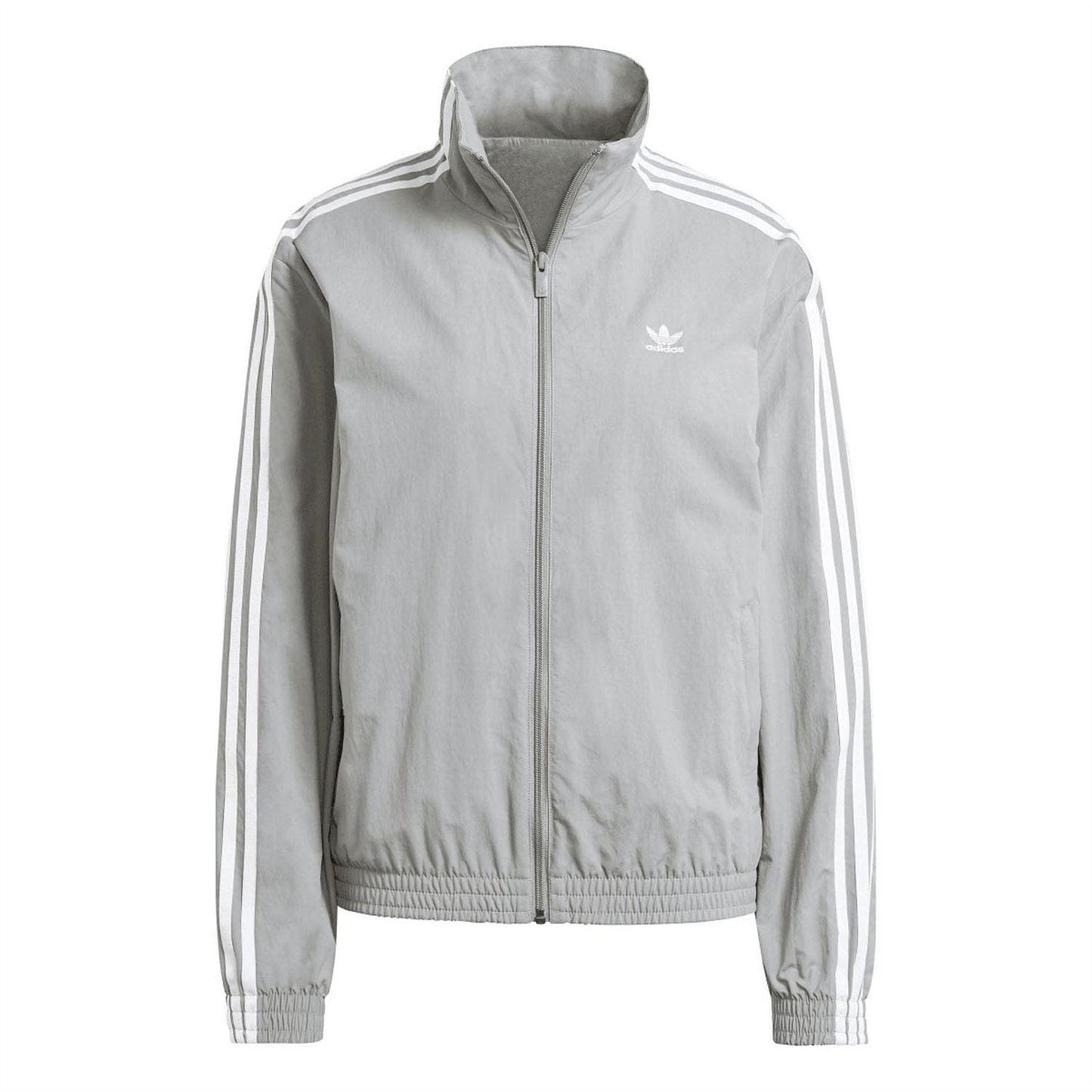 Grey - Side - Adidas Mens Originals 3 Stripes Regular Track Jacket