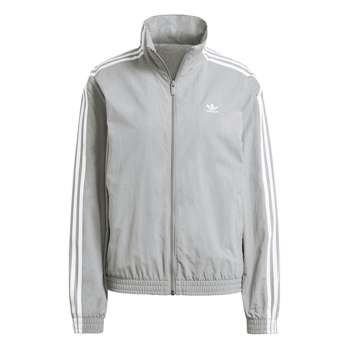 Grey - Side - Adidas Mens Originals 3 Stripes Regular Track Jacket