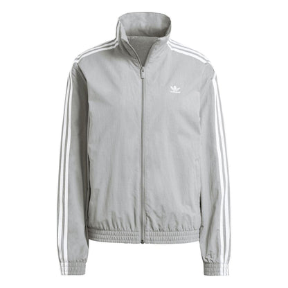 Grey - Side - Adidas Mens Originals 3 Stripes Regular Track Jacket