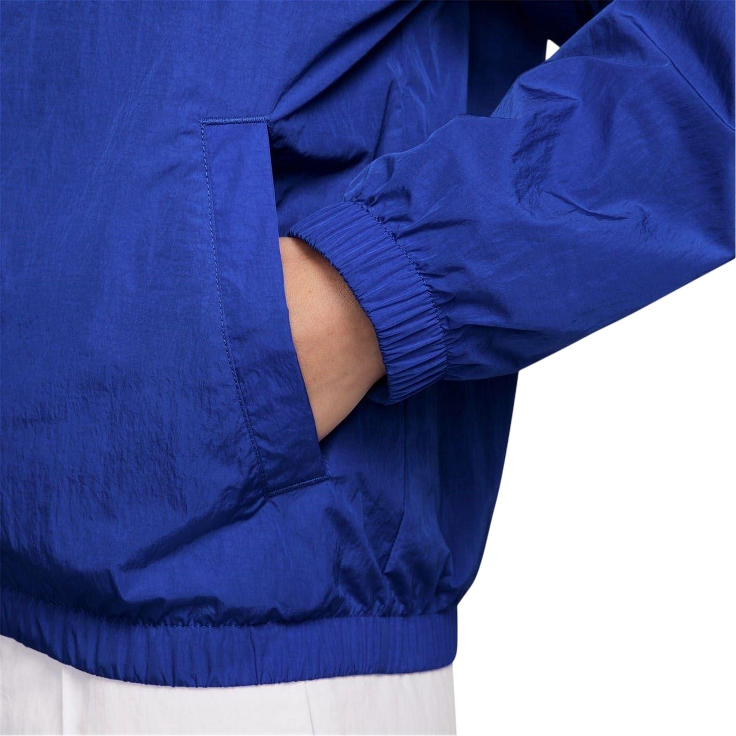 Blue-White - Side - Nike Womens-Ladies England Woven Jacket