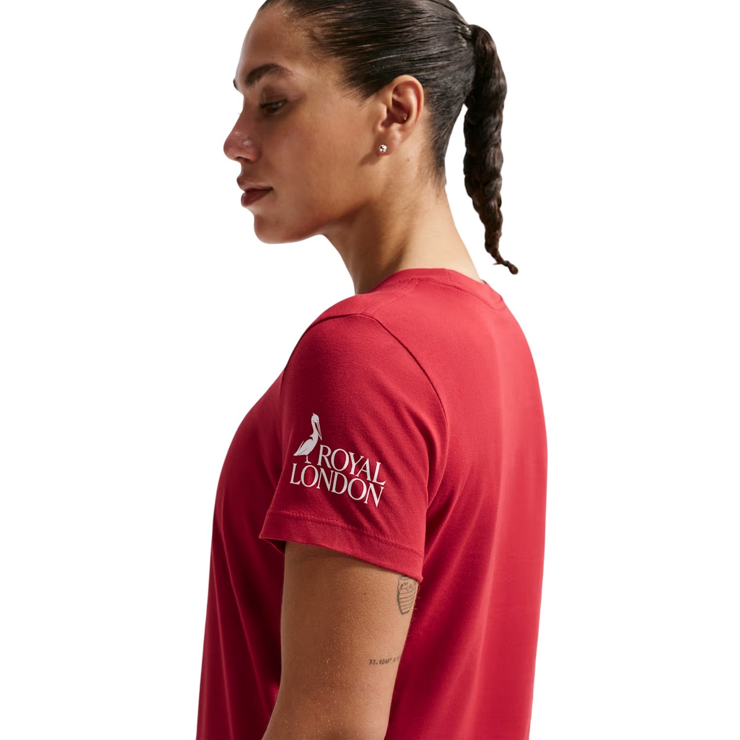 Pepper Red-White - Back - Nike Womens-Ladies British & Irish Lions T-Shirt