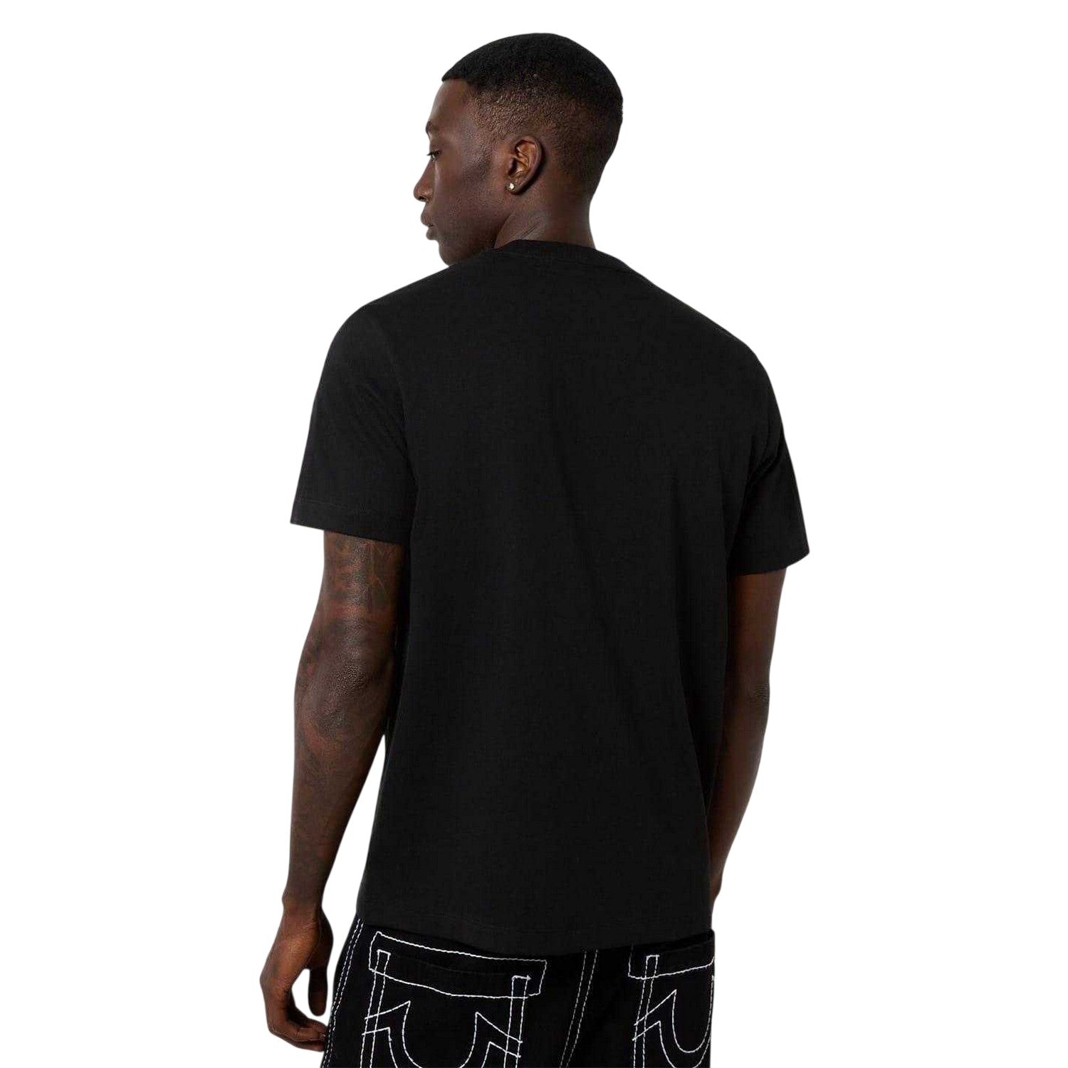 Black - Back - True Religion Mens Cotton T-Shirt
