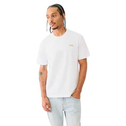White - Front - True Religion Mens Cotton T-Shirt