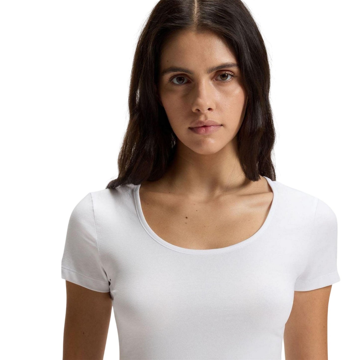 White - Back - Hugo Womens-Ladies Stretch T-Shirt (Pack of 2)