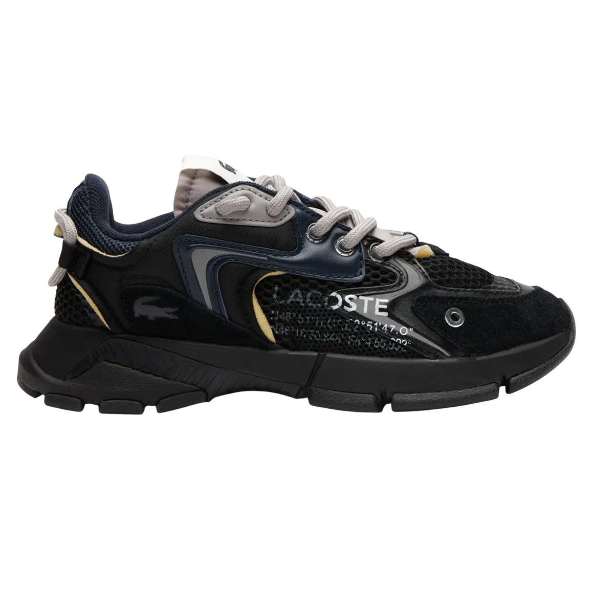 Black - Side - Lacoste Womens-Ladies L003 Neo Trainers