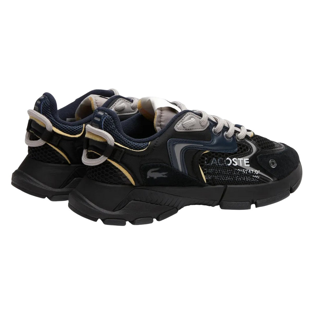 Black - Back - Lacoste Womens-Ladies L003 Neo Trainers