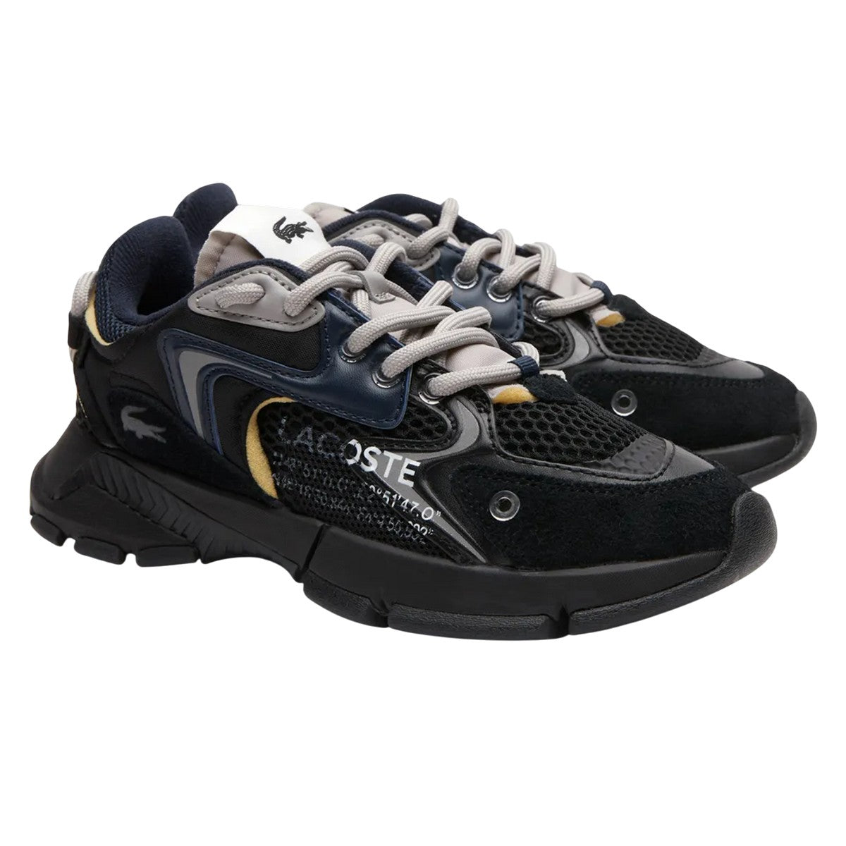 Black - Front - Lacoste Womens-Ladies L003 Neo Trainers