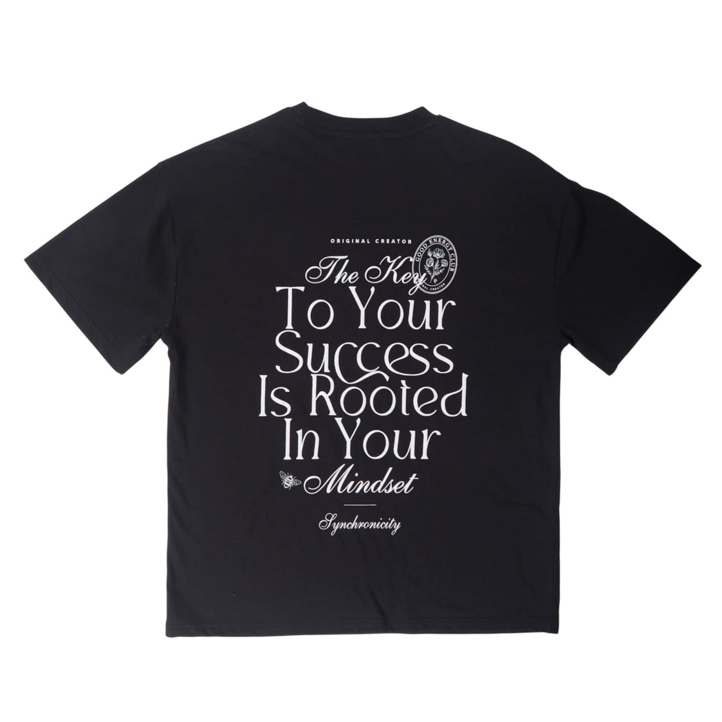 Jet Black - Front - Original Creator Womens-Ladies Mindset Slouch T-Shirt