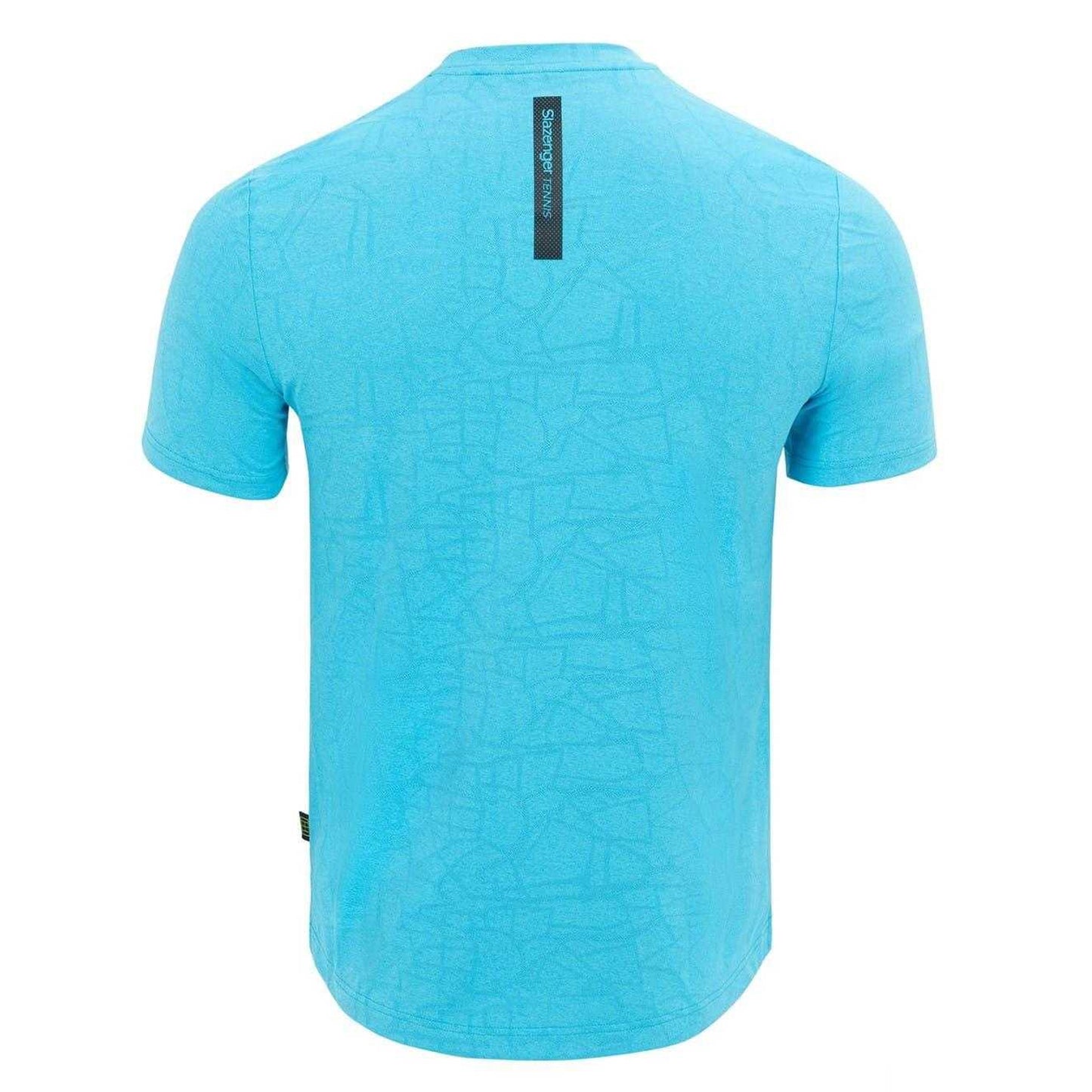 Aquarius - Back - Slazenger Mens Logo Knitted T-Shirt