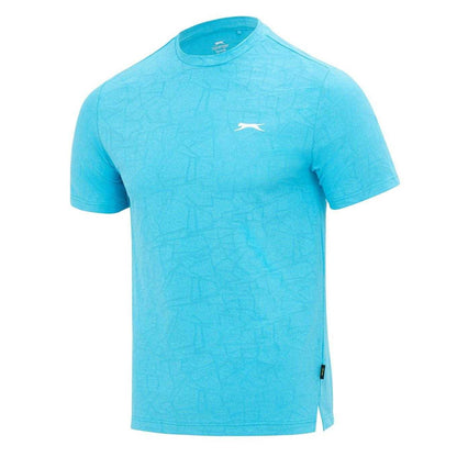 Aquarius - Side - Slazenger Mens Logo Knitted T-Shirt